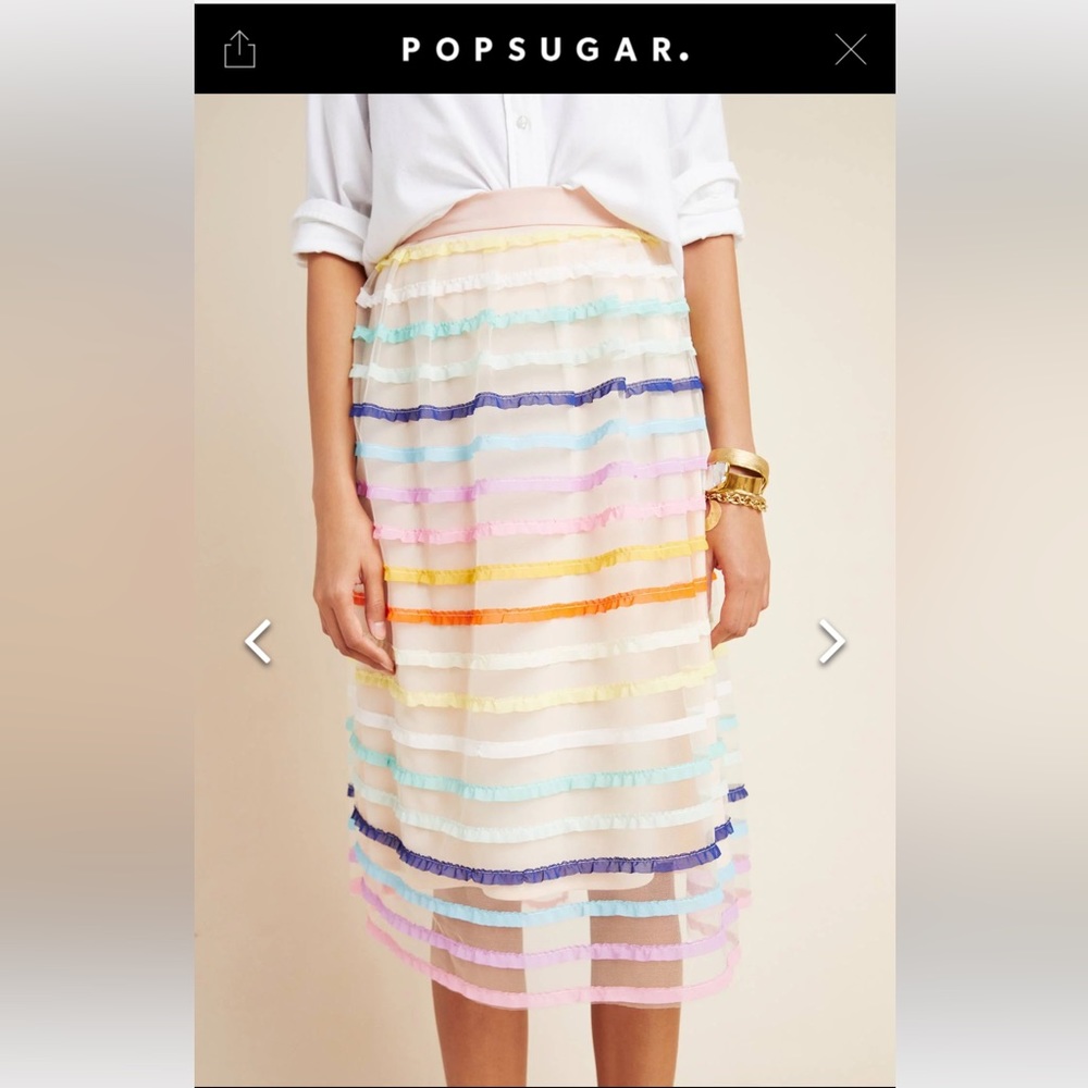 NWT Anthropologie Eva Franco Tulle Skirt